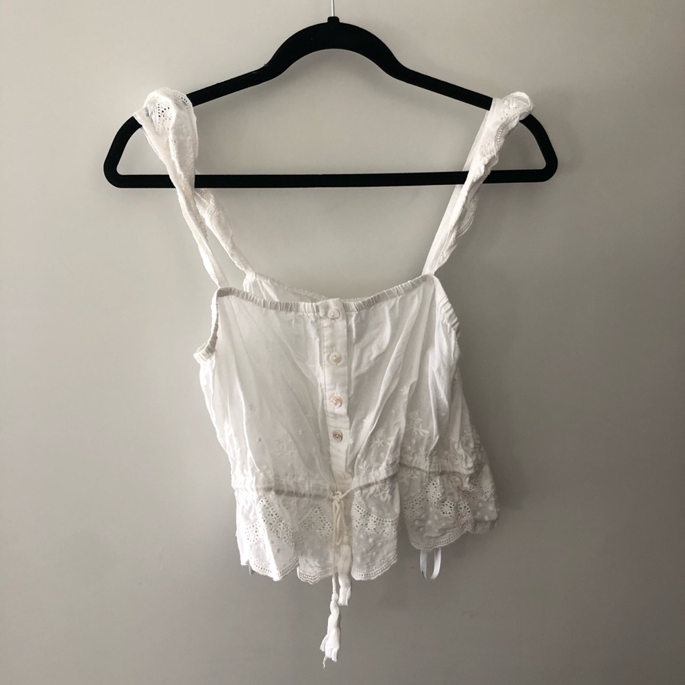 Minkpink white crop top